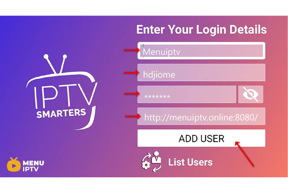 How to setup IPTV on IPTV Smarters Pro 82
