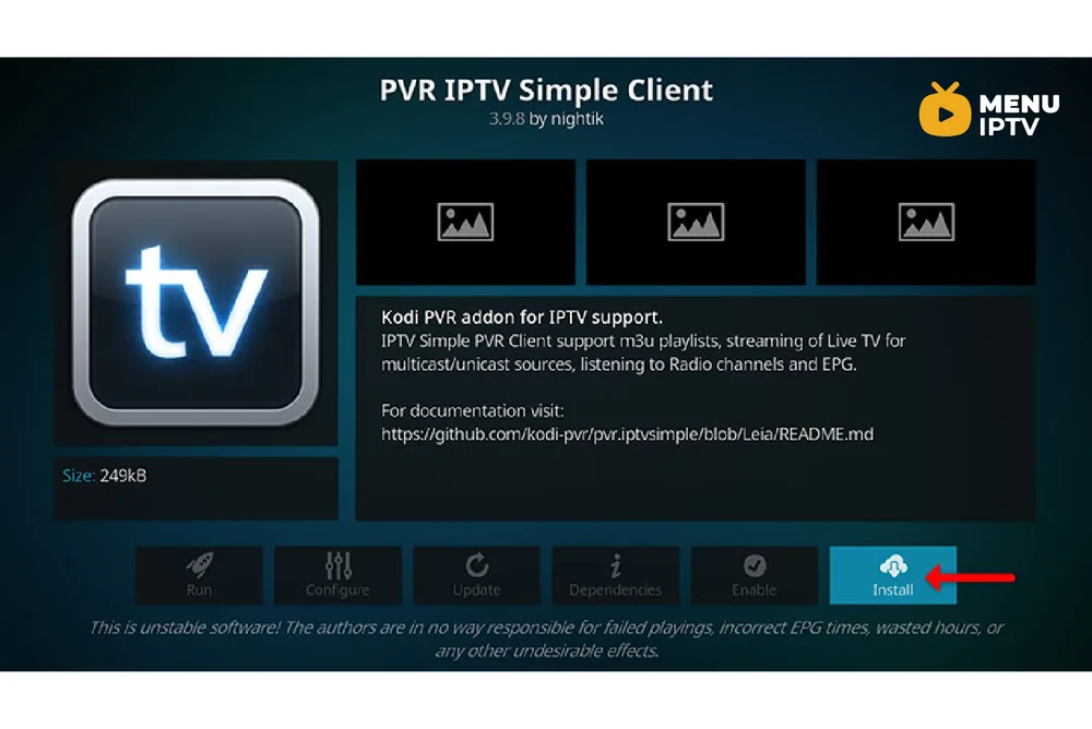 How to setup IPTV on Kodi