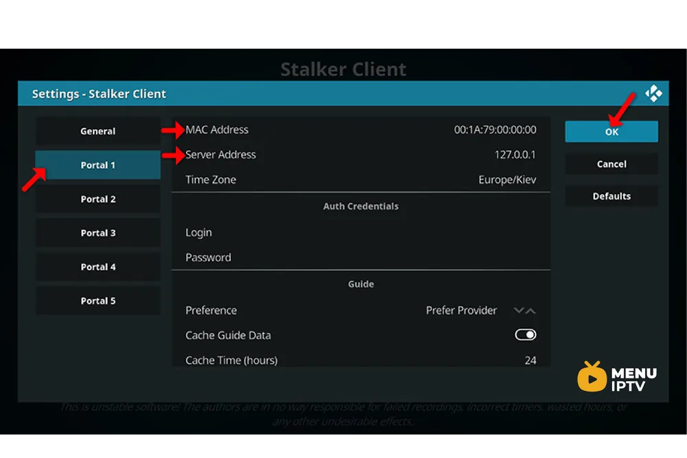 How to setup IPTV on Kodi via Stalker Client