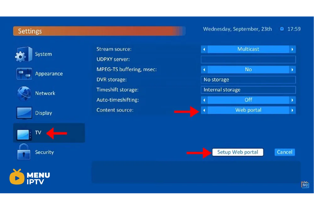 How to setup IPTV on TVIP Box